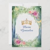 フォレスエレガントネイビーブルードレスフローラキンセアニラ 招待状 (裏面)