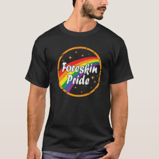 フォレスキンプライドゲイレインボーLGBT LGBTQカラーグラフィック Tシャツ
