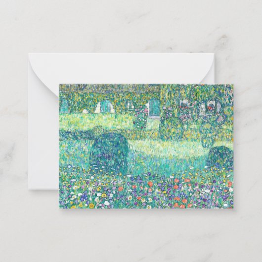 フォレスターのロッジWeissenbach I, 1914 byクリムト ノートカード (正面)