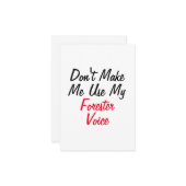 フォレスターの声を使わせないで カード (正面/裏面インサイチュ)