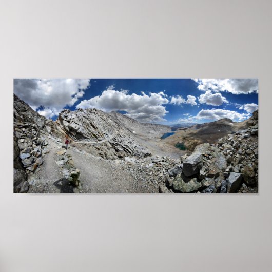 フォレスターパススイッチバック – John Muir Trail ポスター (正面)