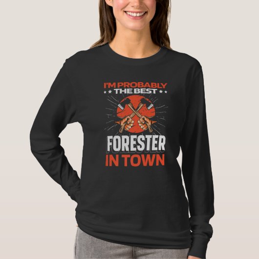 フォレスターAx - Timberjack Logger Lumberjack Premiu Tシャツ (正面)