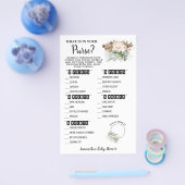 フォレストあなたの財布の赤ちゃんシャワーゲームカードに何がある チラシ (シングル)