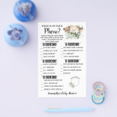 フォレストあなたの電話に何がベビーシャワーゲームカード チラシ (シングル)