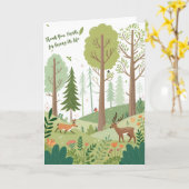 フォレストお洒落グリーティングカード カード (黄色い花)