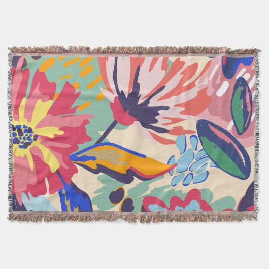 フォレストとバラ スローブランケット (正面)