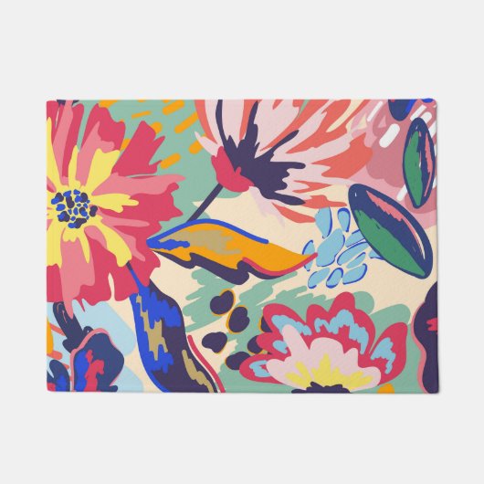 フォレストとバラ ドアマット (正面)