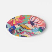 フォレストとバラ ペーパープレート (アングル)