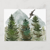 フォレストと山のホリデーカード シーズンポストカード (正面)