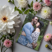 フォレストのおもしろい写真結婚式の日付の保存 ポストカード