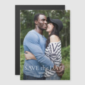 フォレストのおもしろい写真結婚式の日付の保存 マグネット招待状 (正面/裏面)