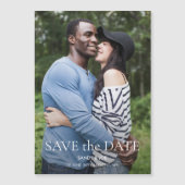 フォレストのおもしろい写真結婚式の日付の保存 マグネット招待状 (正面)