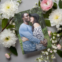 フォレストのおもしろい写真結婚式の日付の保存