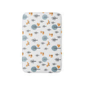 フォレストのキツネ:ヴィンテージの白の背景 バスマット (正面縦)