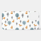 フォレストのキツネ:ヴィンテージの白の背景 Case-Mate iPhoneケース (裏面 (横))