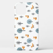 フォレストのキツネ:ヴィンテージの白の背景 Case-Mate iPhoneケース (裏面)