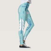 フォレストのドードル：クリエイティブのシームレスなパターン レギンス (右)