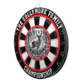 フォレストの十字に表示された鹿 ダーツボード (正面右)