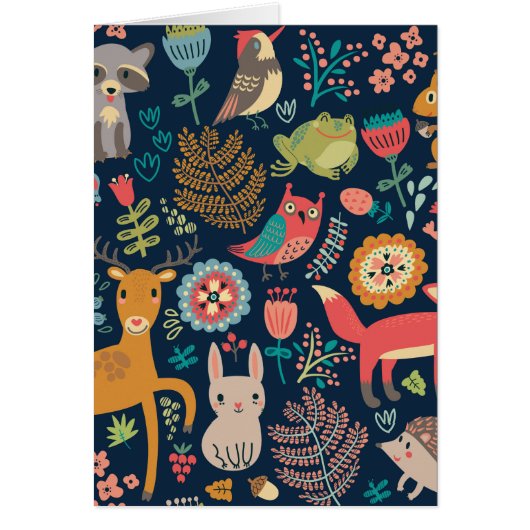 フォレストの友だちグリーティングカード (正面)