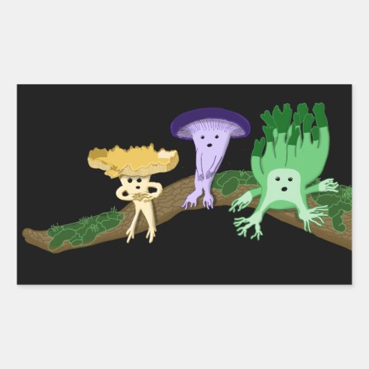 フォレストの友だちステッカー 長方形シール (正面)