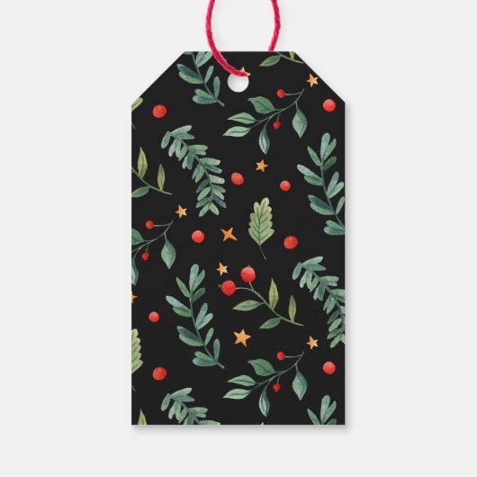 フォレストの友だち |黒 |休日 ギフトタグ (裏面)