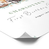 フォレストの友人の最初の誕生日のウェルカムサイン ポスター (角)