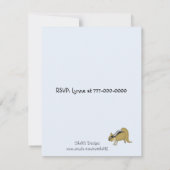 フォレストの友人の誕生日パーティーへの招待 招待状 (裏面)