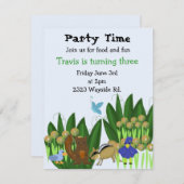 フォレストの友人の誕生日パーティーへの招待 招待状 (正面/裏面)