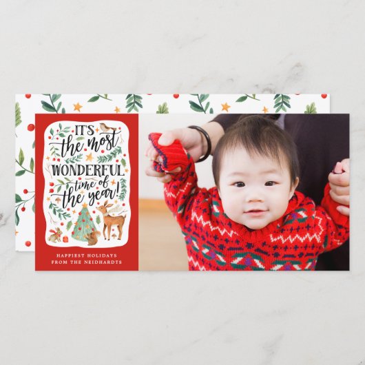 フォレストの友人 |白 |写真 シーズンカード (正面/裏面)