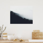 フォレストの対角レイヤ上のフォグ ポスター (キッチン)