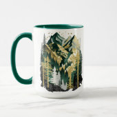 フォレストの山の風景 – マグカップ (左)