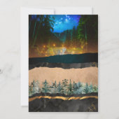 フォレストの日付の保存 招待状 (裏面)