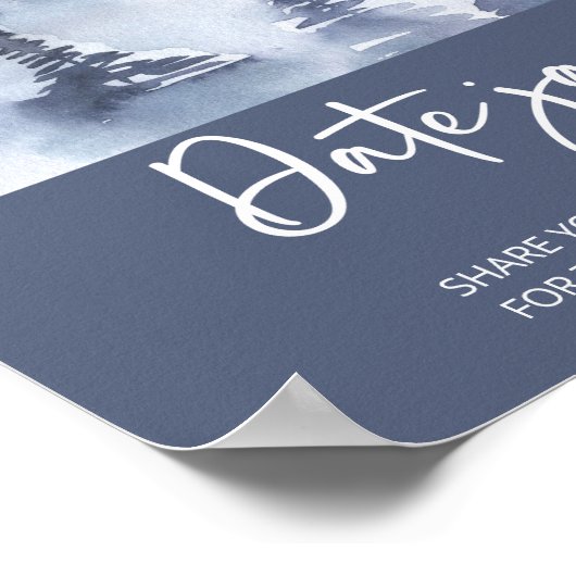 フォレストの日付の夜アイディア。日付jarブライダルゲーム ポスター (角)