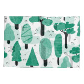 フォレストの木:自然のシームレスなヴィンテージ 枕カバー (裏面)