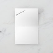 フォレストの木 – 自然グリーティングカード カード (内部)