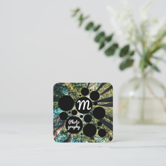 フォレストの木 |野生生物写真 スクエア名刺 (スタンド正面)