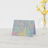 フォレストの空想の折り畳みグリーティングカード カード (黄色い花)