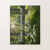 フォレストの花を個人用に設定やる気を起こさせるする ジグソーパズル (縦)