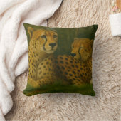 フォレストの設定でCheetah Duoを休息 クッション (ブランケット)