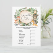 フォレストは適切な価格の赤ちゃんシャワーゲームカードを推測 招待状 (スタンド正面)