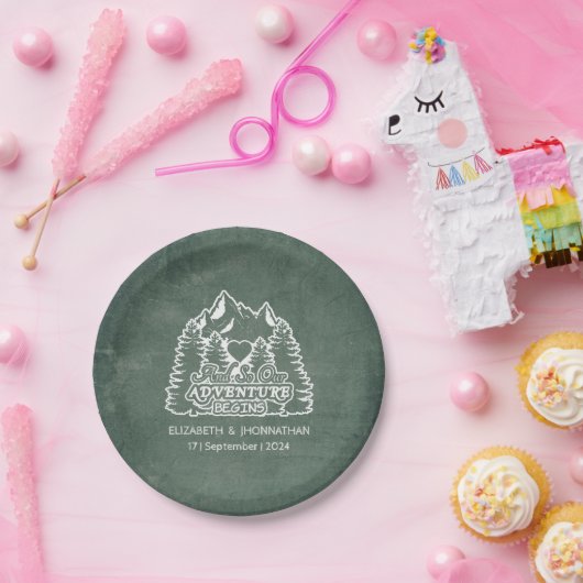 フォレストアドベンチャーが引用文素朴グリーン結婚ズを開始 ペーパープレート (パーティー)