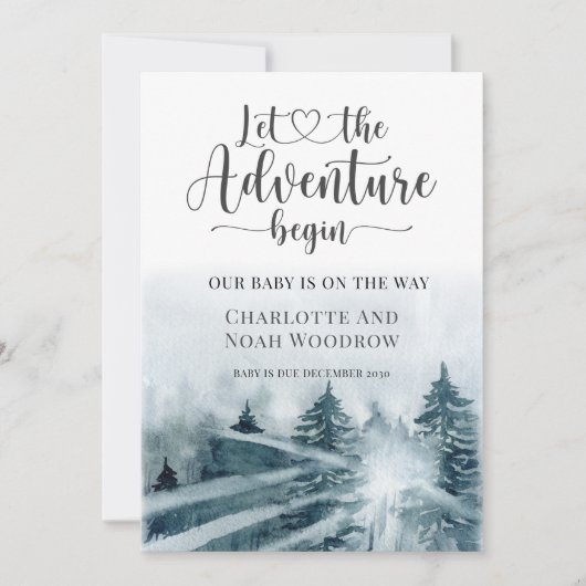 フォレストアドベンチャーブルーグリーンウォーター色 案内状 (正面)