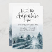 フォレストアドベンチャーブルーグリーンウォーター色 案内状 (正面/裏面)