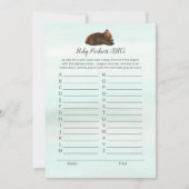 フォレストアドベンチャーベアーズベビー製品ABCゲームカード 招待状 (正面)