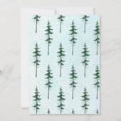 フォレストアドベンチャーベアーボーイズベビーシャワー招待状 招待状 (裏面)