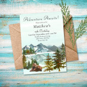 フォレストアドベンチャーボーイ素朴ベアーズ誕生日パーティー 招待状