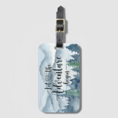 フォレストアドベンチャーマウンテンズウォーター色 ラゲッジタグ (正面縦)