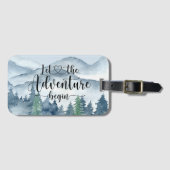フォレストアドベンチャーマウンテンズウォーター色 ラゲッジタグ (正面横)