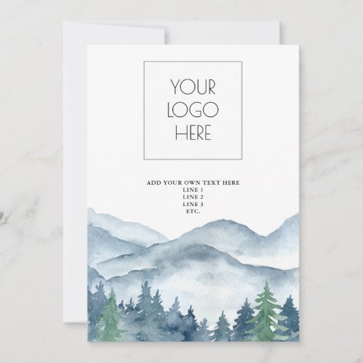 フォレストアドベンチャーマウンテンズテンプレート 招待状 (正面)