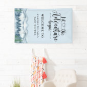 フォレストアドベンチャーマウンテンズブルーベビーシャワー 横断幕 (インサイチュ)